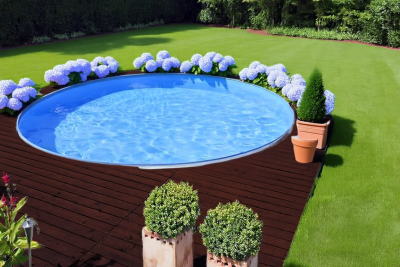 Вкладыш из прочной пвх для садовых бассейнов